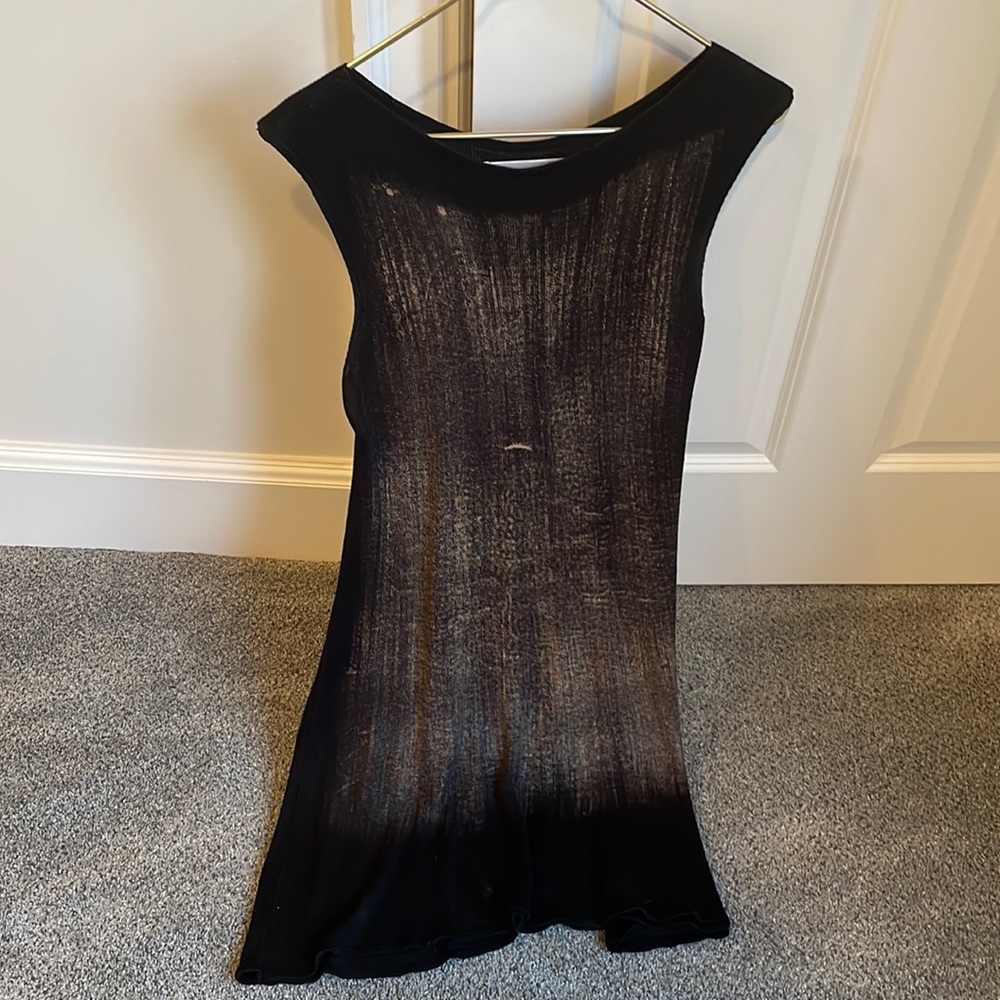 M Rena Black and Tan ombré knit dress size medium